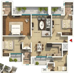 3 BHK Floor Plan