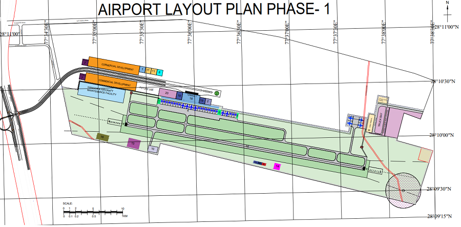Phase-1 Layout Jewar Airport