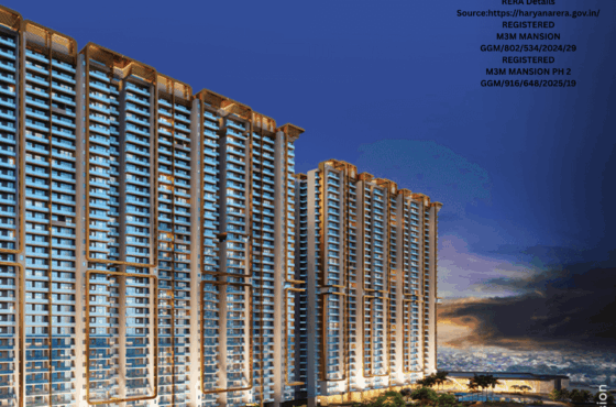 M3M Mansion Sector 113 on Dwarka Expressway, Gurugram