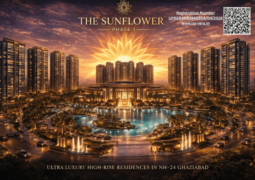 The Sunflower Phase 1 NH-24 Ghaziabad_Luxury 3 BHK Apartments in NH-24, Ghaziabad_ Ideal for buyers searching large size flats in Ghaziabad, big 3 BHK in NH-24_bop.in_bop realty_ bop _bop realestate _ bop group