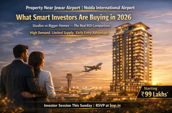 Property Near Jewar Airport | Studios on Yamuna Expressway 2026: An Honest Comparison