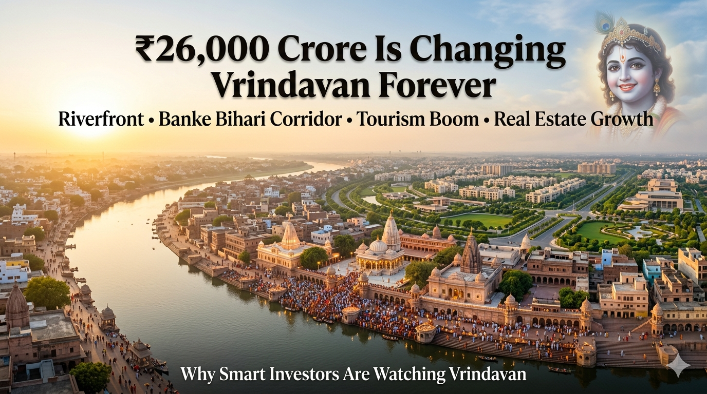 Best Investment in Vrindavan: Why the Mathura Riverfront Project, Banke Bihari Corridor and Braj Development Plan Could Transform Property Prices__ bop_ bop.in _ bop realty _ bop _ bop realestate _ bop group