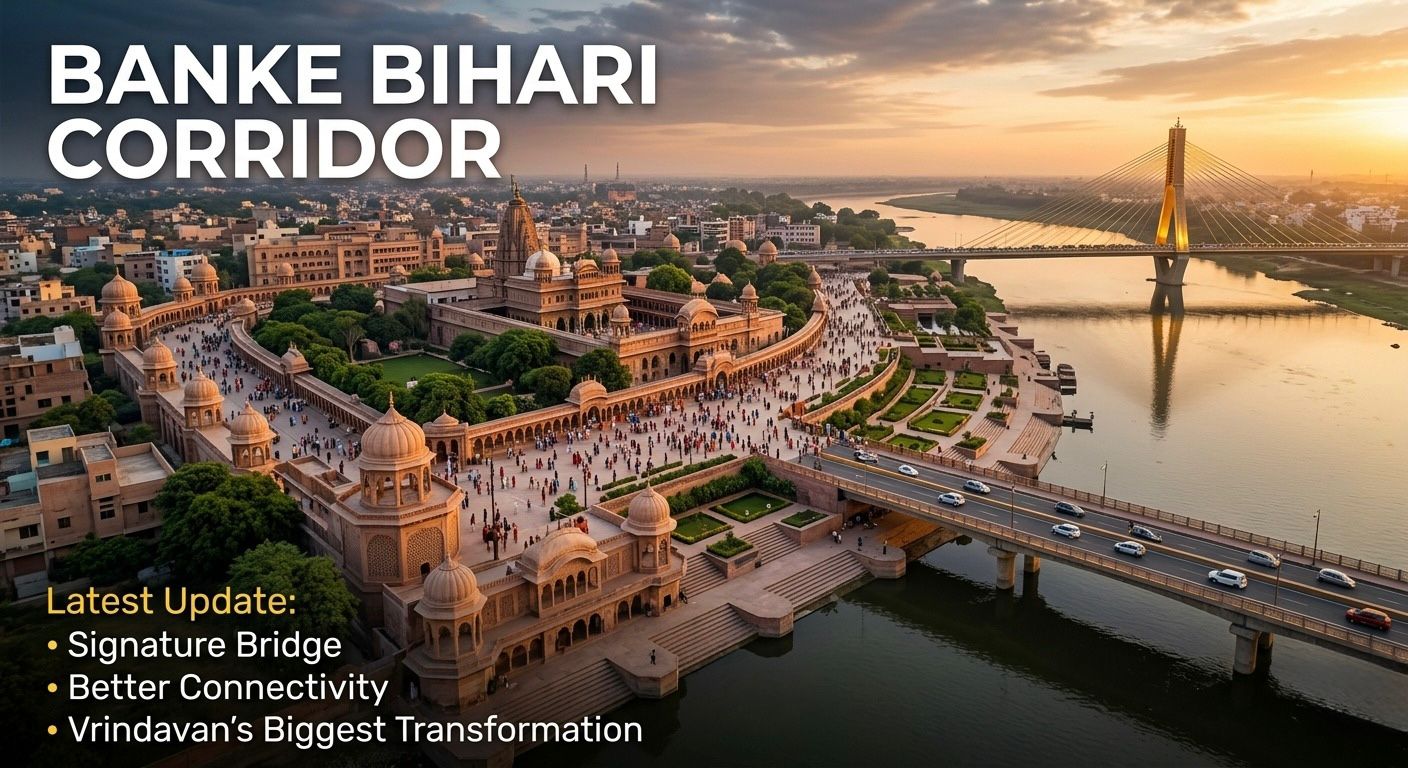 Banke Bihari Corridor Latest Update: Signature Bridge, Yamuna Connectivity and Vrindavan's Biggest Transformation___ bop_bop.in_bop realty_bop_bop realestate _ bop group